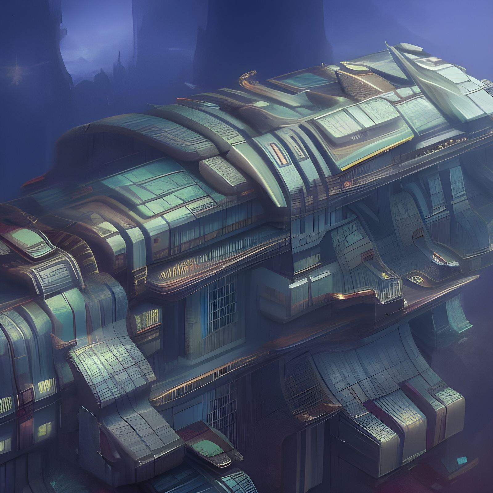 Embryo Spaceship: Sci-Fi Concept Art in 8k