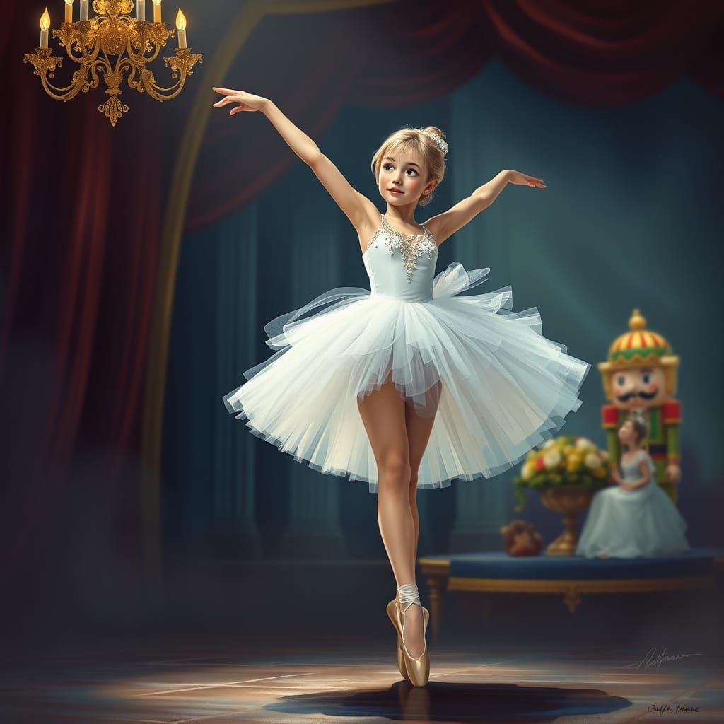 Realistic Ballerina Dances the Nutcracker on Broadway
