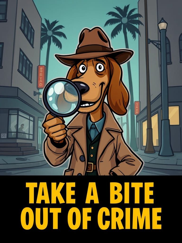 Film Noir Bloodhound Detective in Los Angeles