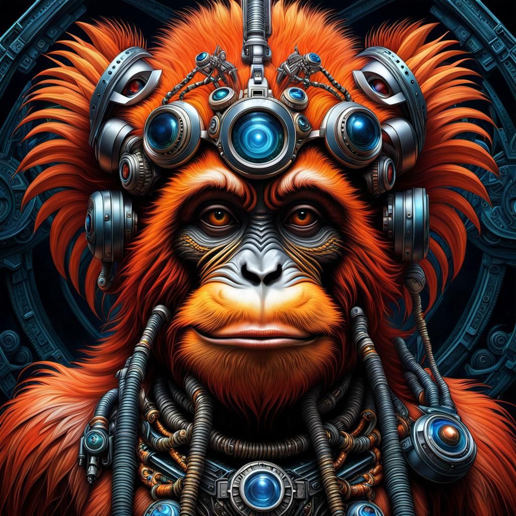 Orang-Utan cyborg