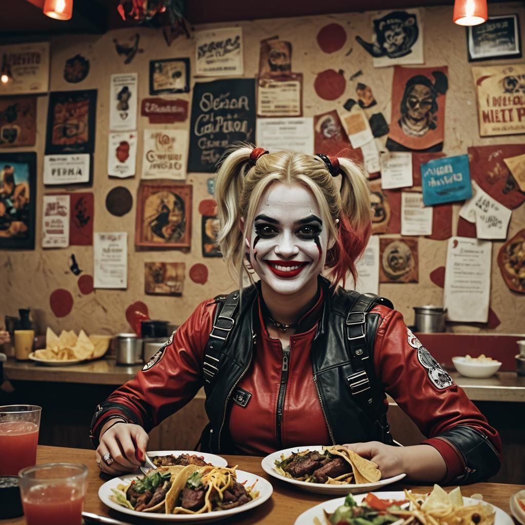 Harley Quinn Celebrates Cinco de Mayo with Tacos