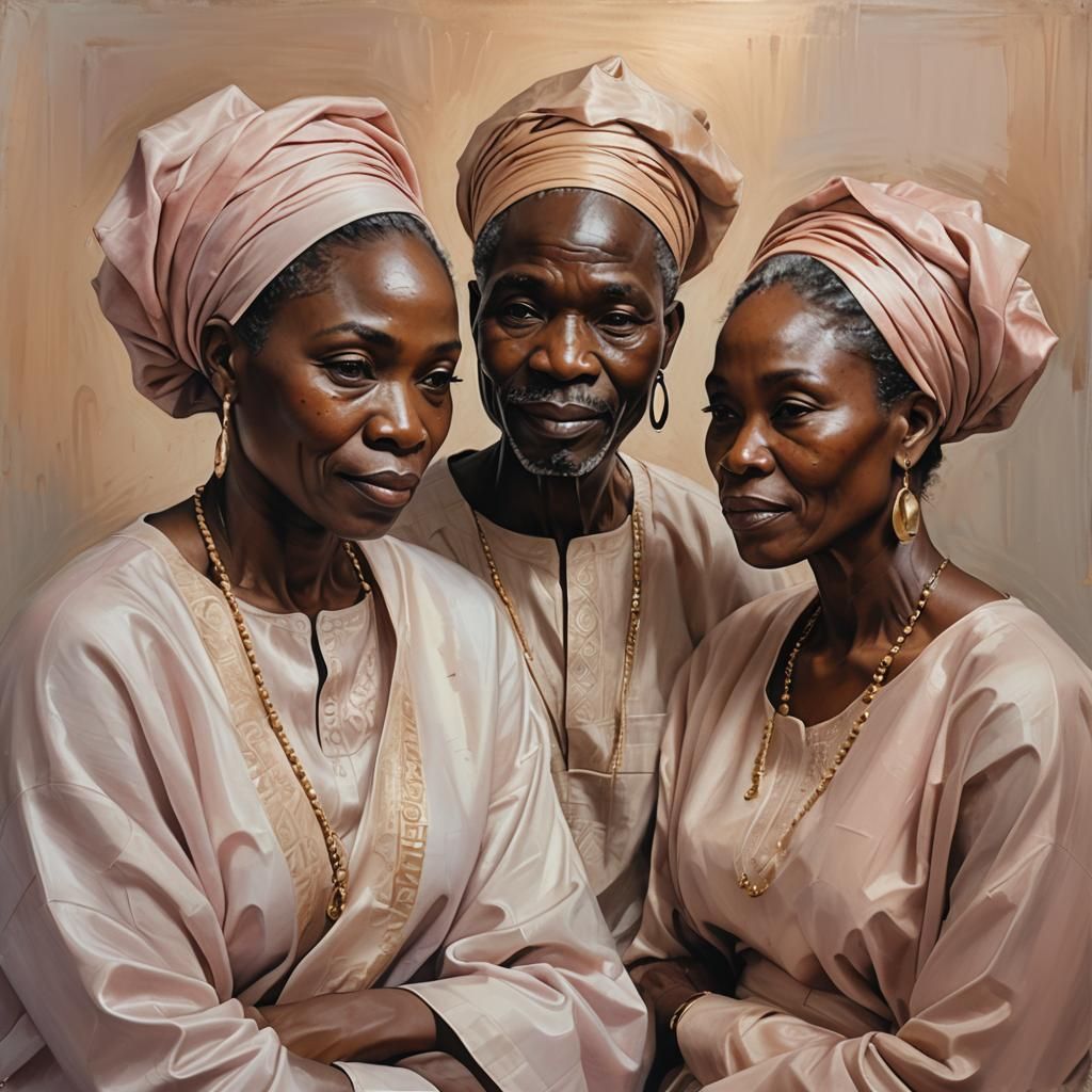 Elegant Portraits of Nigerian People in Pastel Lighting
