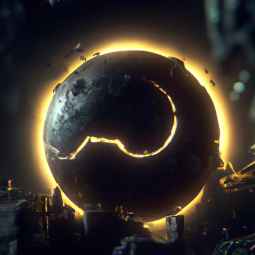 Cracked Black Moon Concept Art