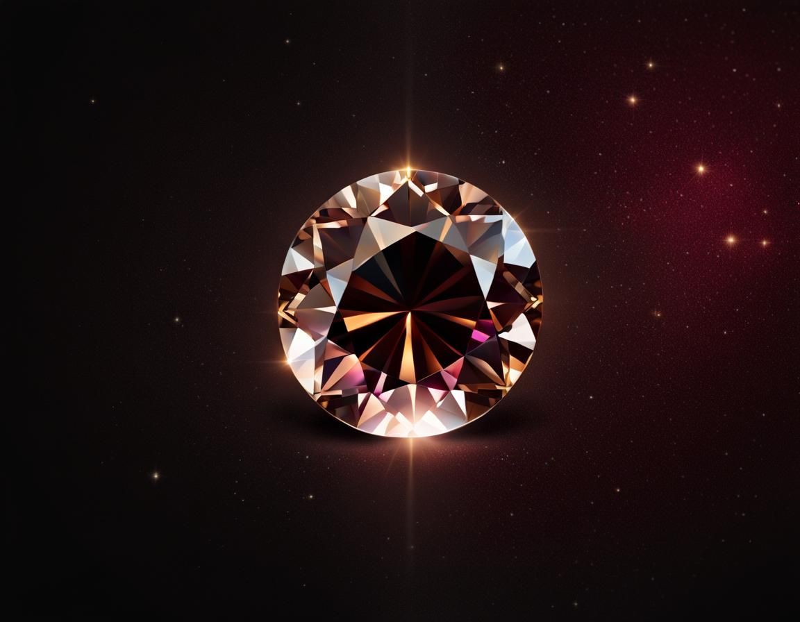 Brilliant Cut Chocolate Diamond in Starfield