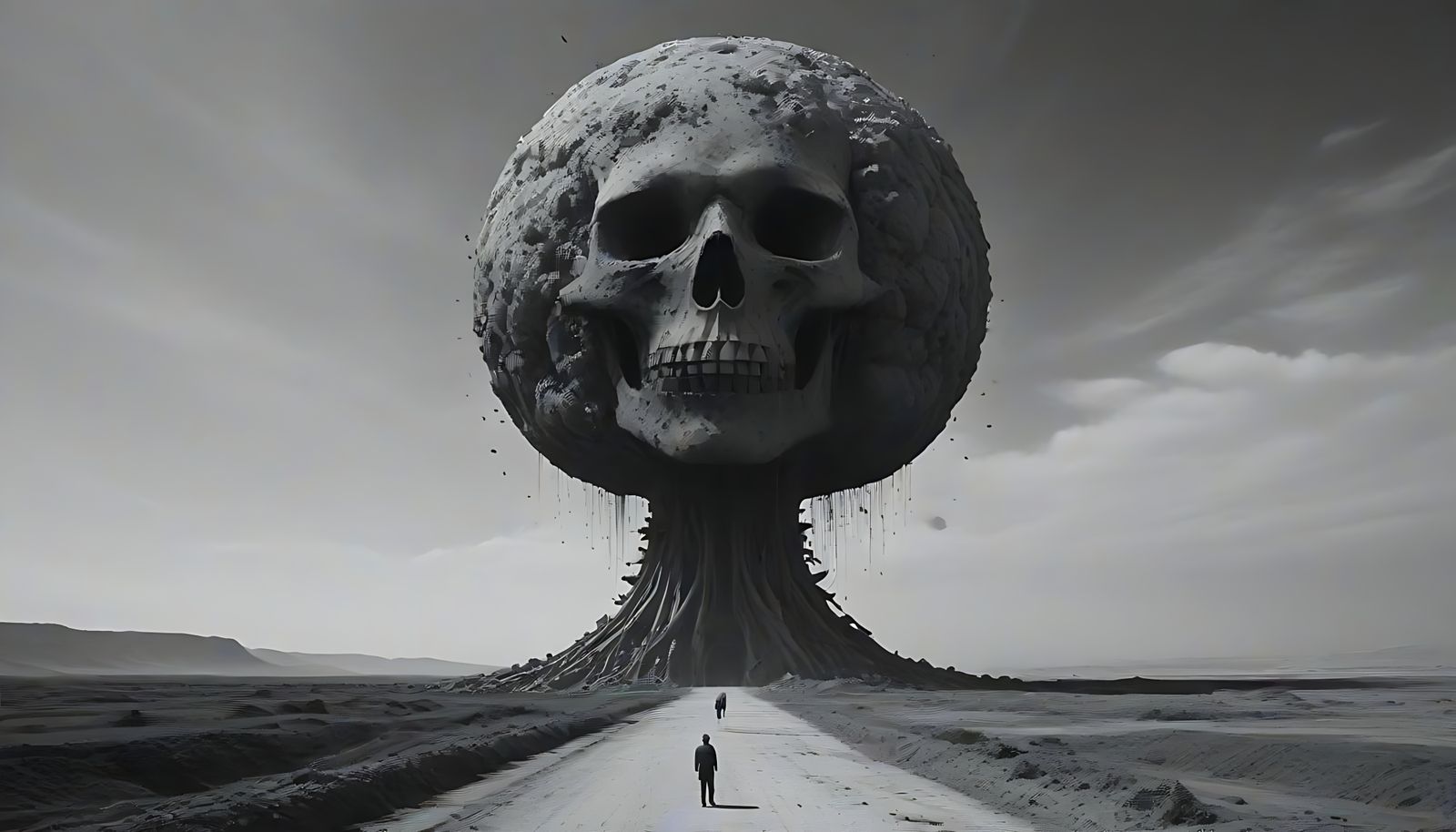 Monument to the atom bomb . . .