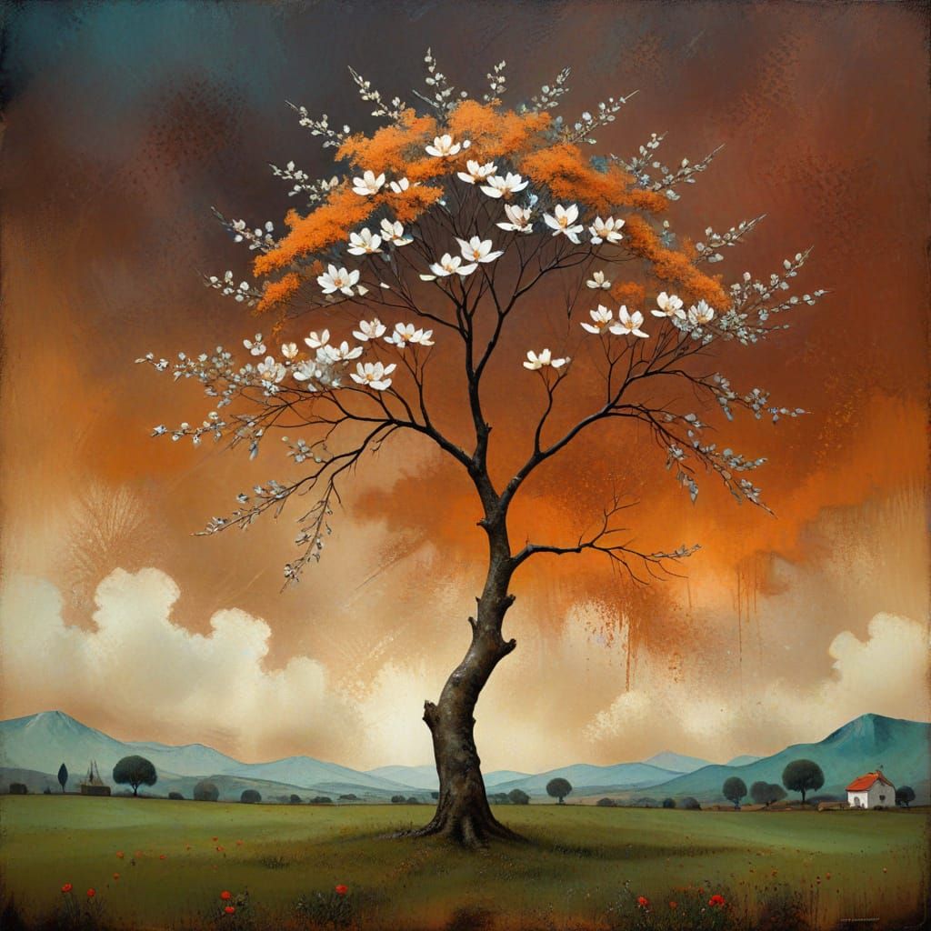 Magnolia tree, Catrin Welz-Stein and Marc Chagall