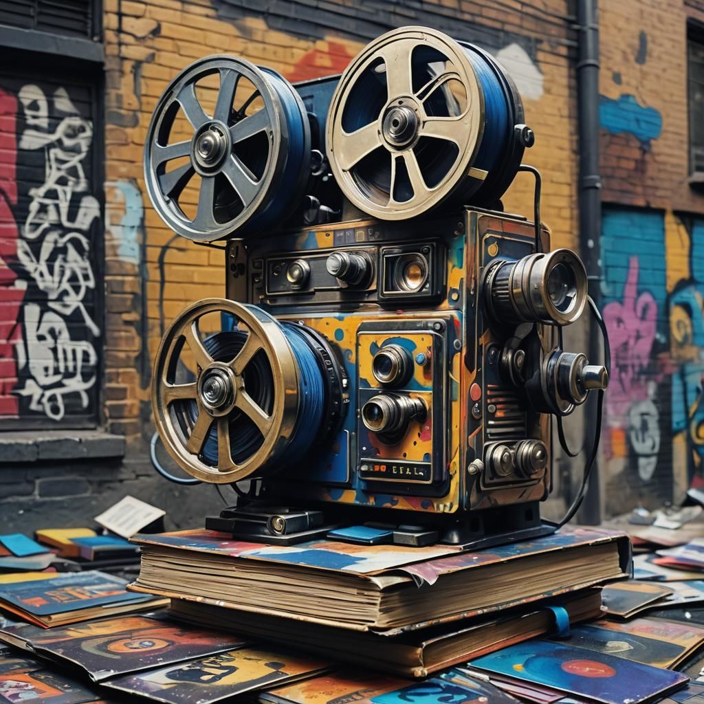 Surreal Graffiti Art: Film Projector Book