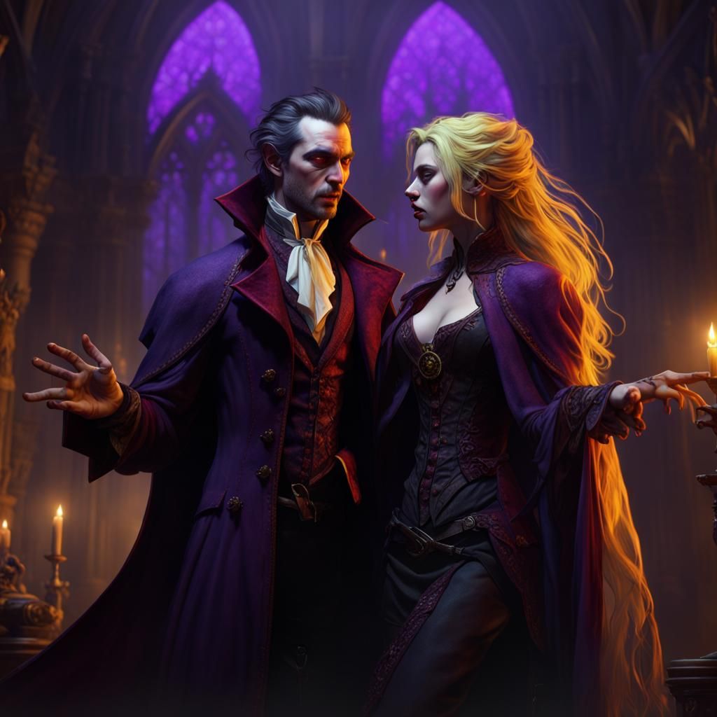 Vampire Argument: Dark Fantasy Concept Art