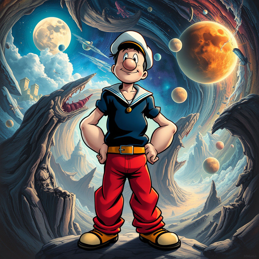 Popeye in a Surreal Multidimensional Adventure