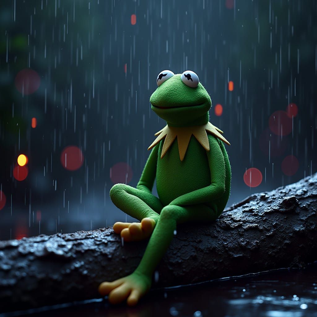 Cyberpunk Frog in Neon Dreams