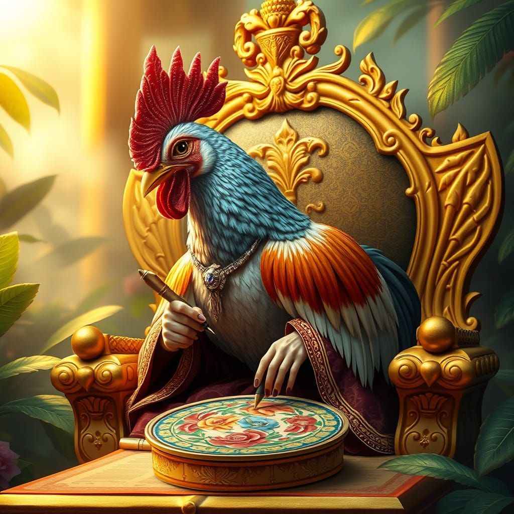 Enchanting Thai Hen Scribes Ancient Wisdom