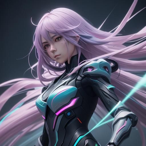 Anime-Inspired Transformation in Vibrant 3D Concept Art