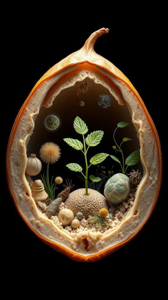 Macro View of Life Cycle Within a Seed