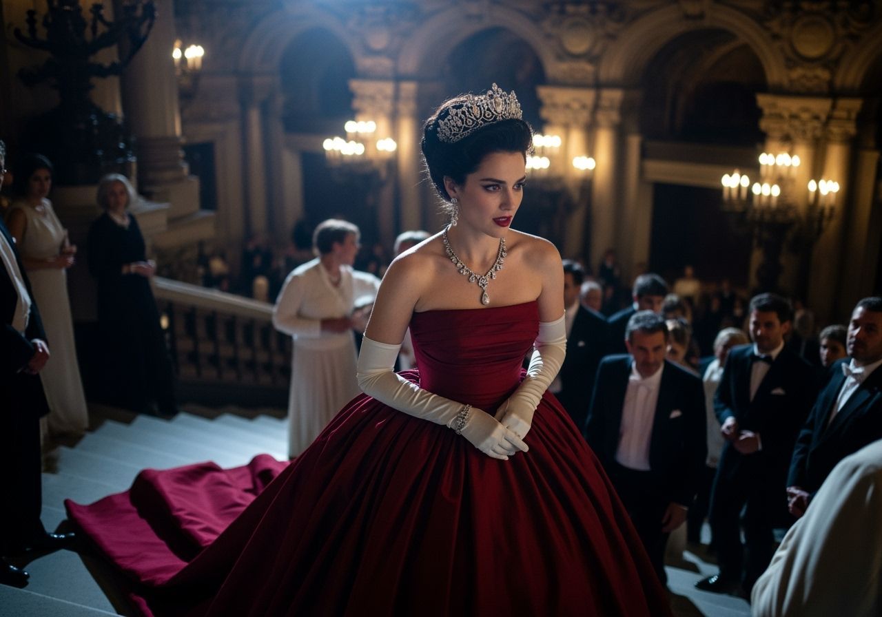 Countess at Opera Garnier in Dramatic Lighting