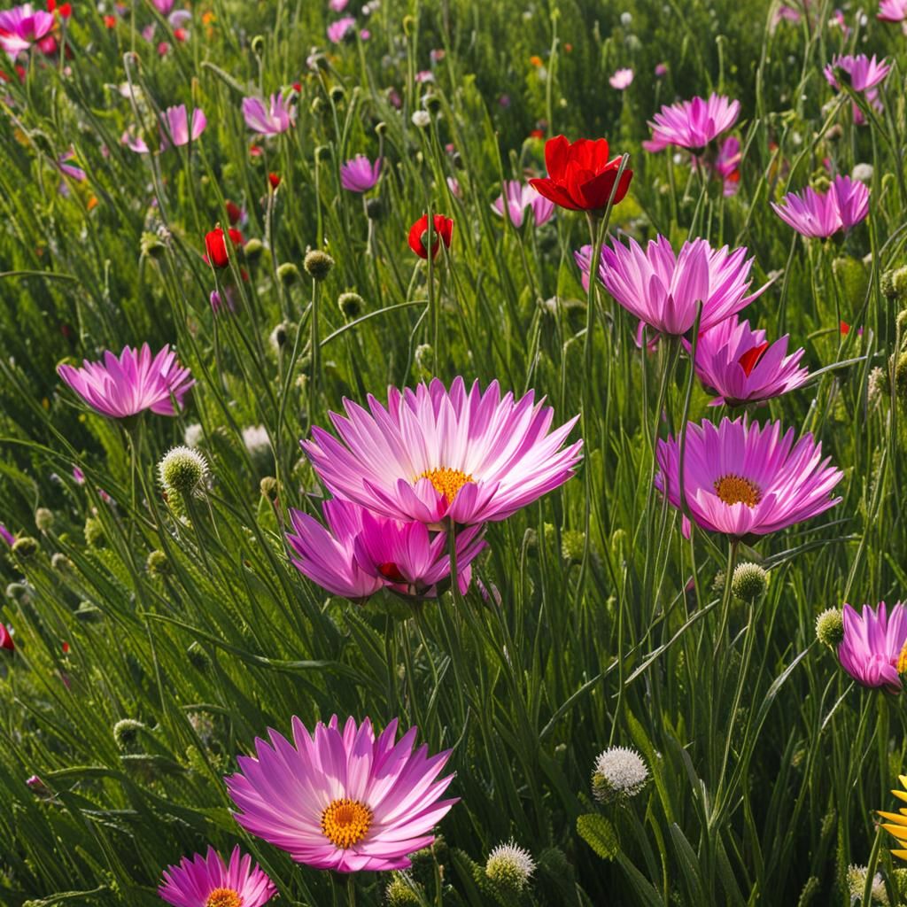 AI Generated Image of a Green Meadow