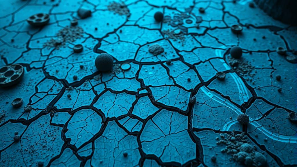 Surreal Alien Desert Landscape in Cinematic Close-Up