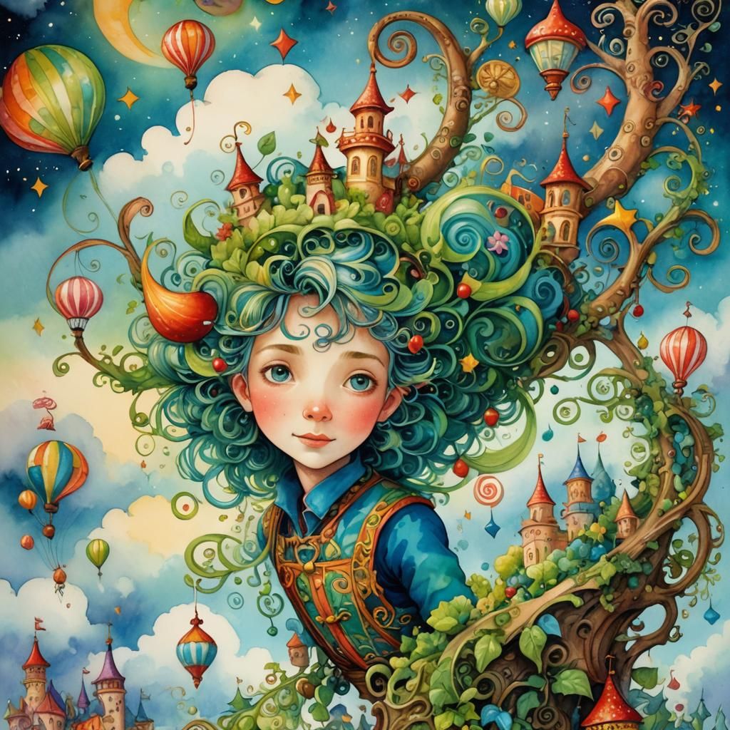 Fairytale book illustration