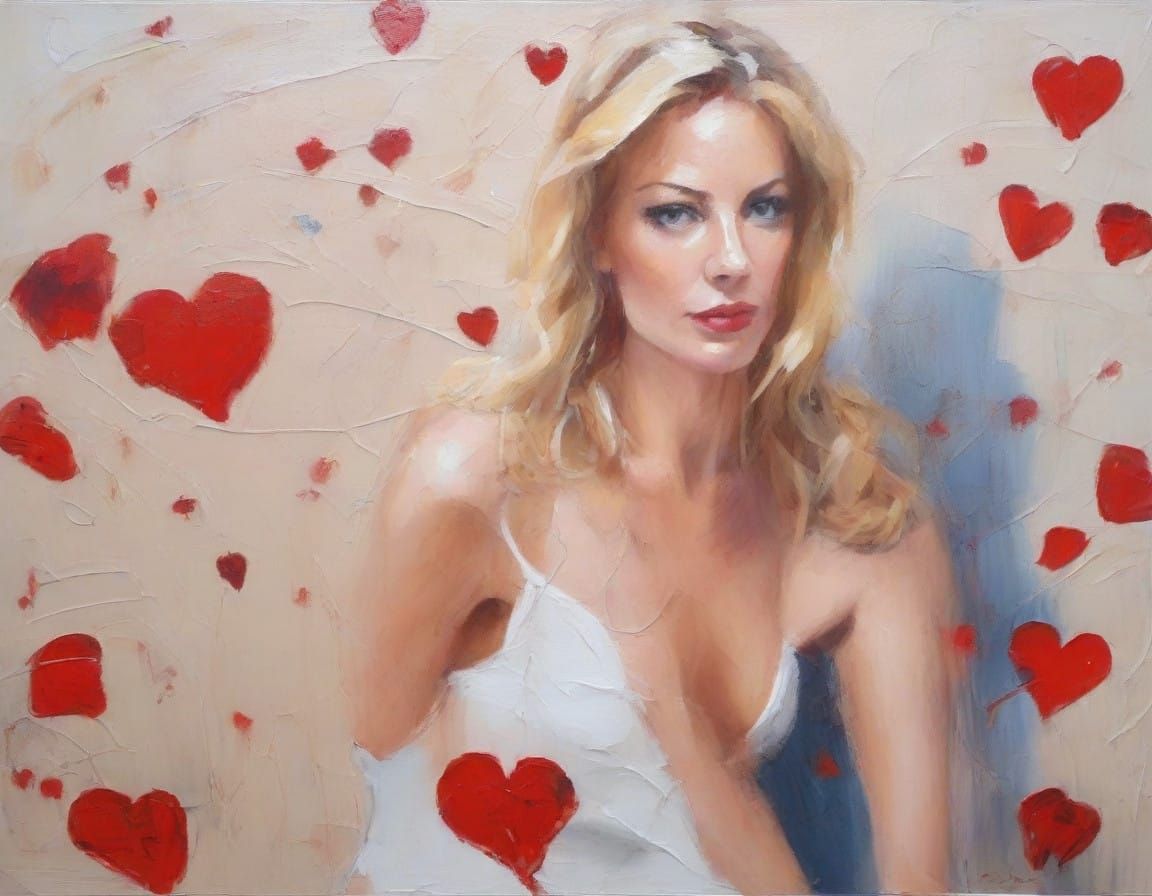 Sultry Valentine's Day Pin-Up in Exotic Fashion Style