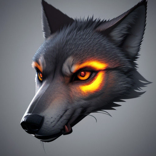 Wolf's Gaze in an Inner Eye