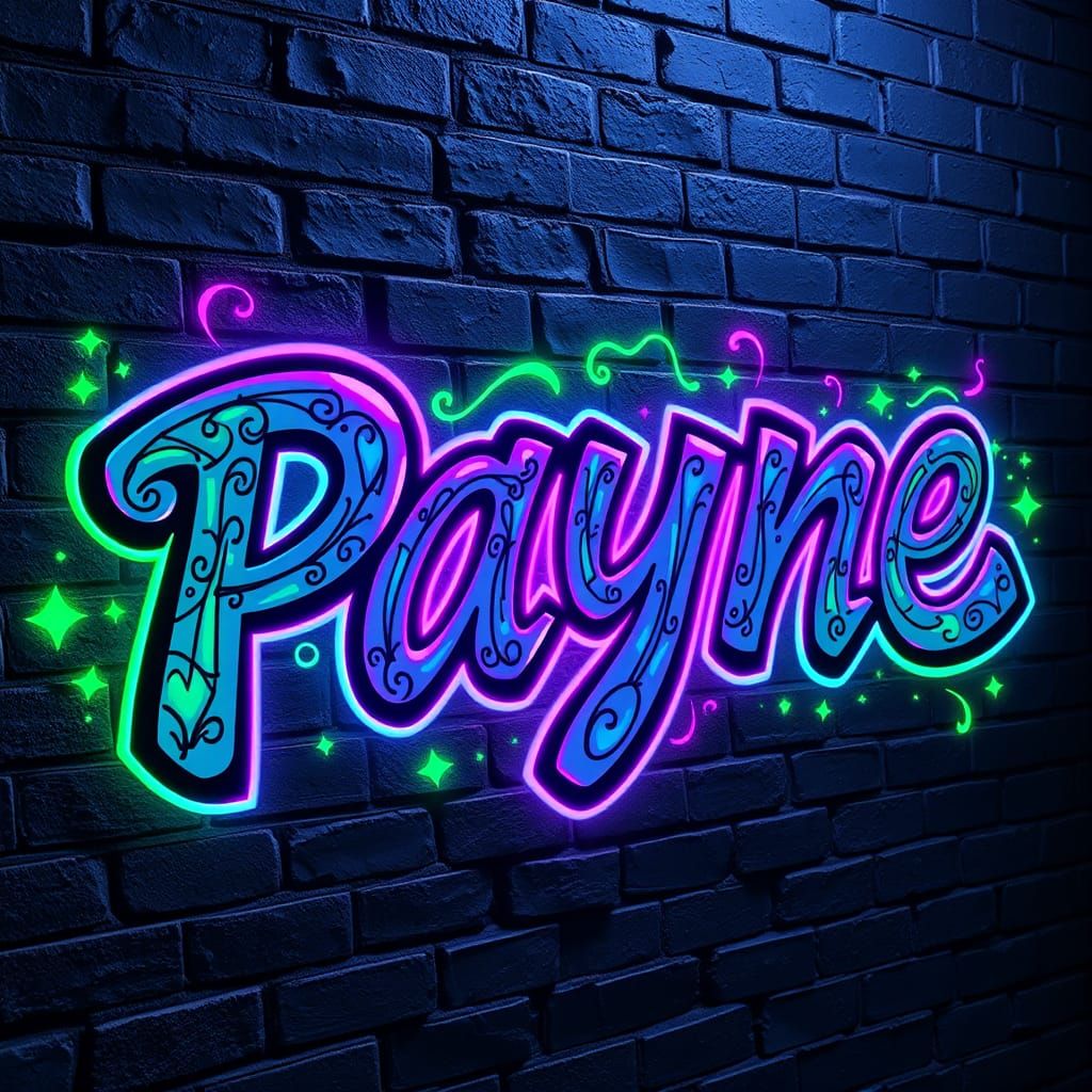Graffiti Art: "Payne" in Anime Bratz Style