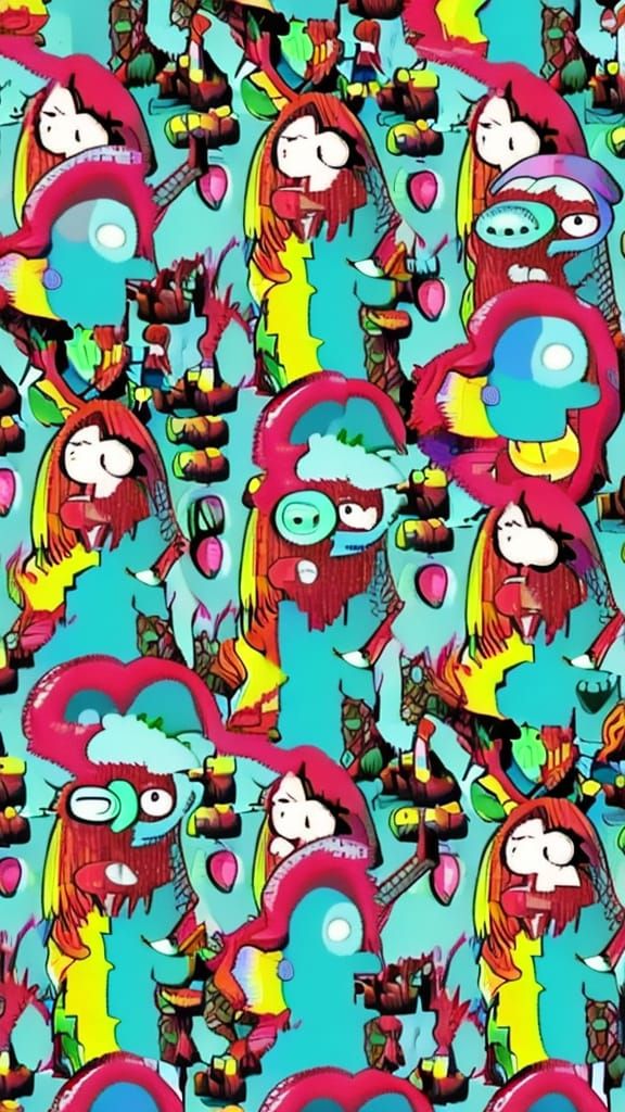 Rick and Morty LSD Inspired Art
