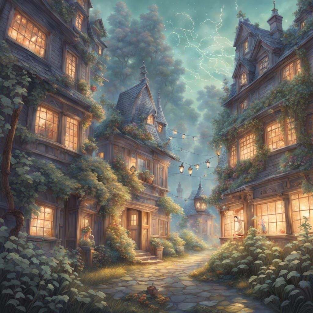 Enchanted Educator in Dreamlike Whimsy