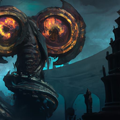 Detailed Matte Painting of Typhon in Unreal Engine