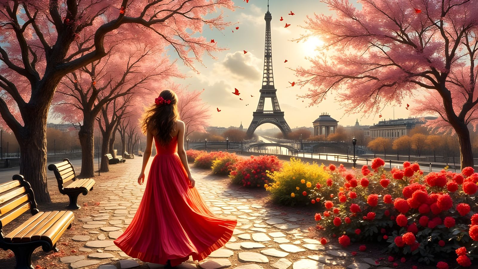 Springtime Elegance in Parisian Streets