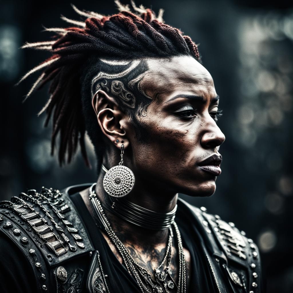 Hyperrealistic Eniman Punk Musician in Concert