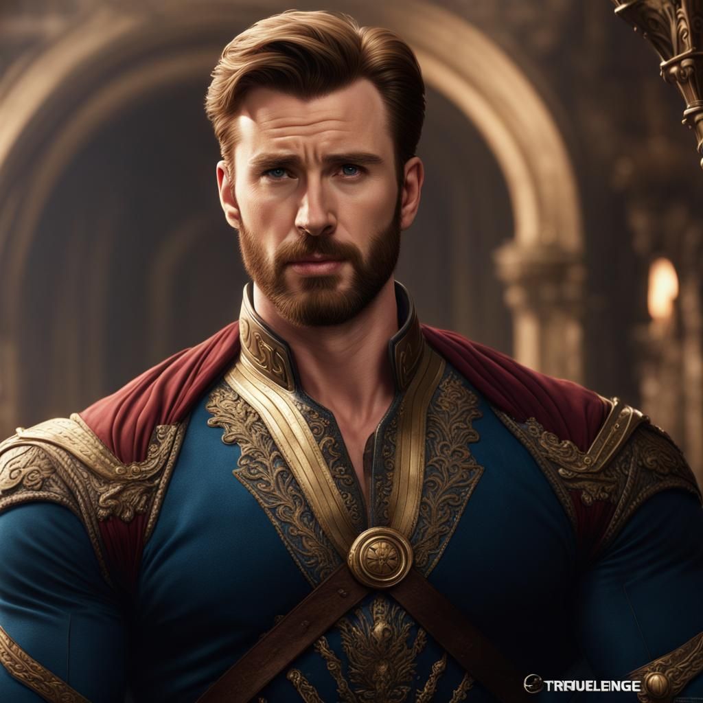 Chris Evans as Detailed Disney Prince