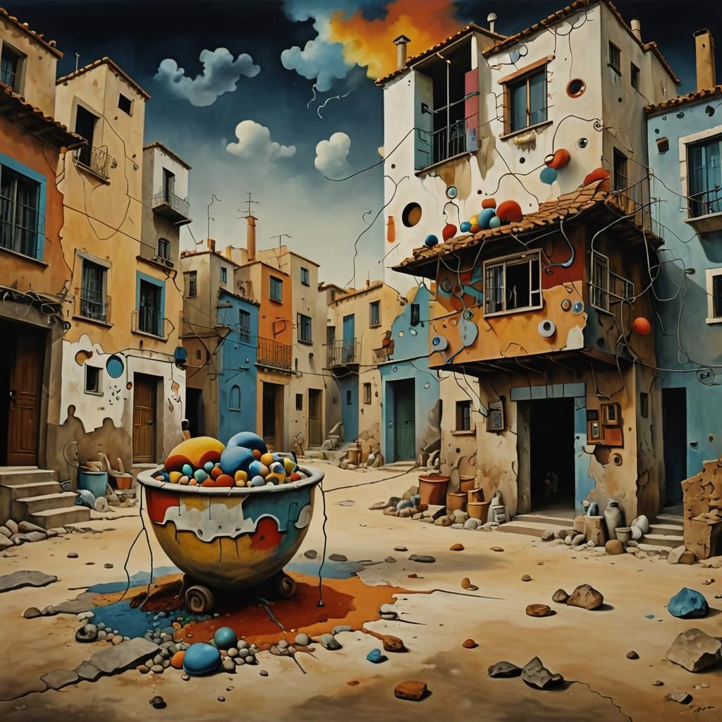 Surreal Ball of Lice in Epic Antithesis