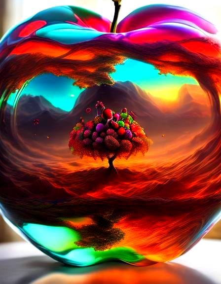 Surreal Double Exposure: Apple Pie Baking