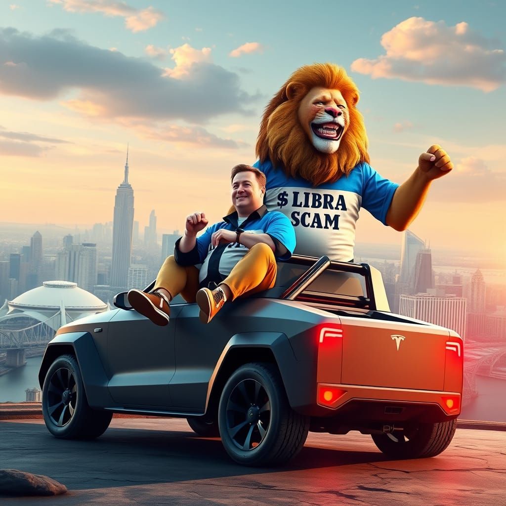 Cyber Lion Reigns Supreme in Futuristic New York City