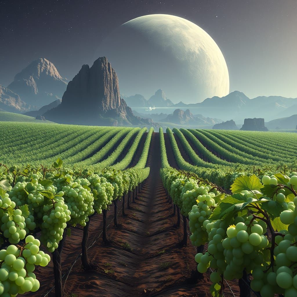 Snow Elves Cultivate Glowing Vineyard on Distant Outer Rim P...