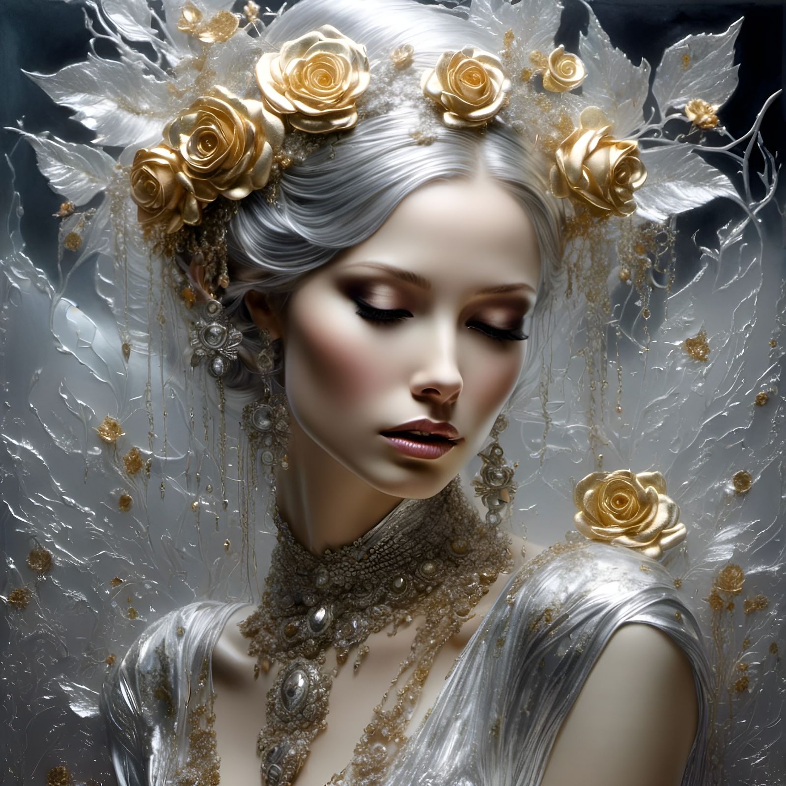 A Lady with Silver Hair