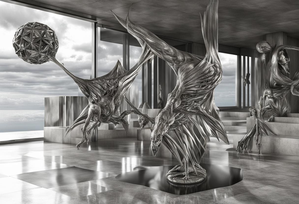 Exquisite Alien Lifeforms in Surreal Photorealistic Style