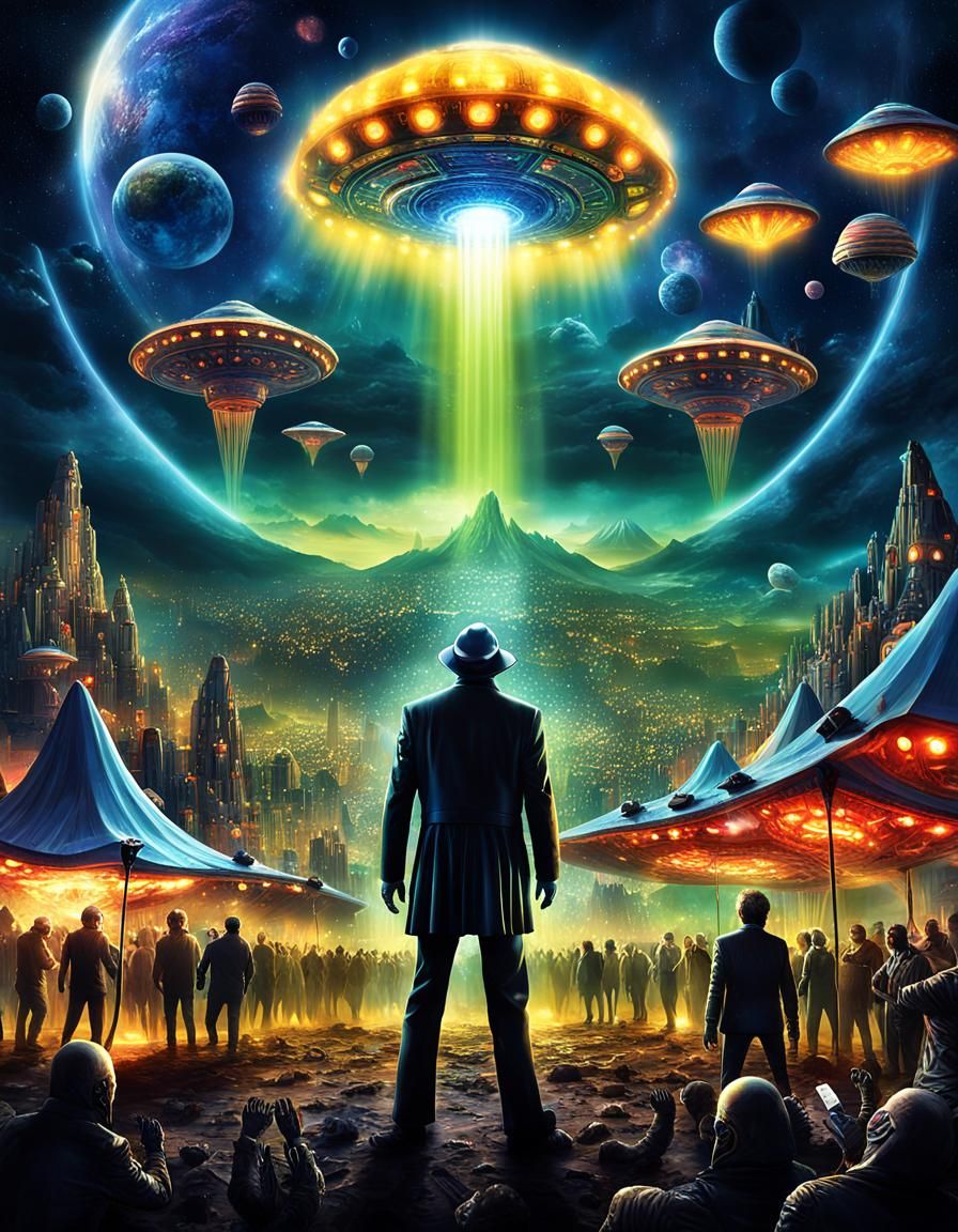 Sci-Fi Parody Movie Poster: Alien Abduction at Rave