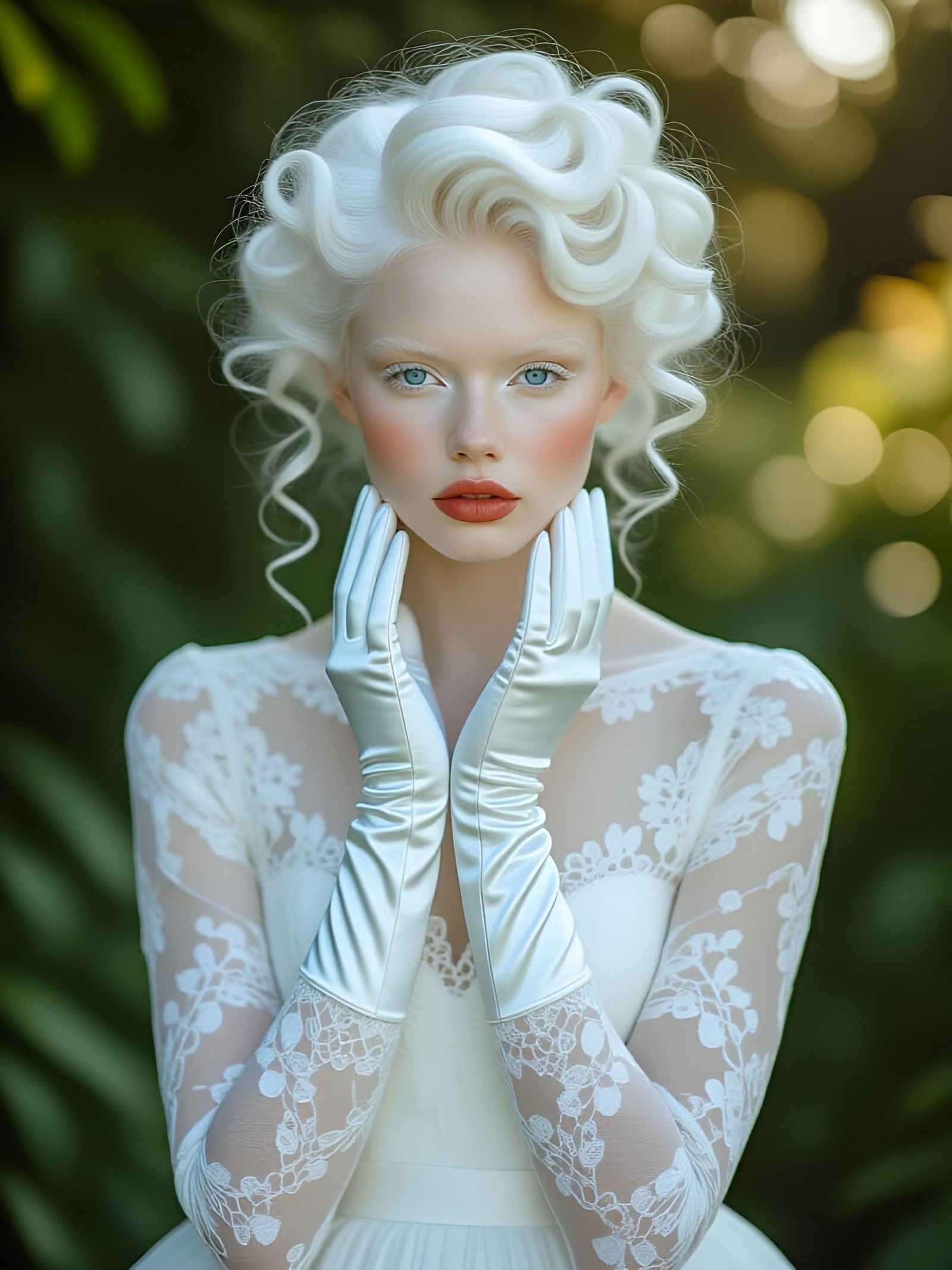 Albino Woman Portrait in Fine Art Photography Style