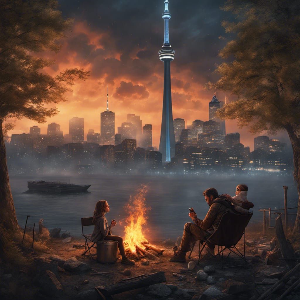 Post-Apocalyptic Meal Under Toronto's CN Tower