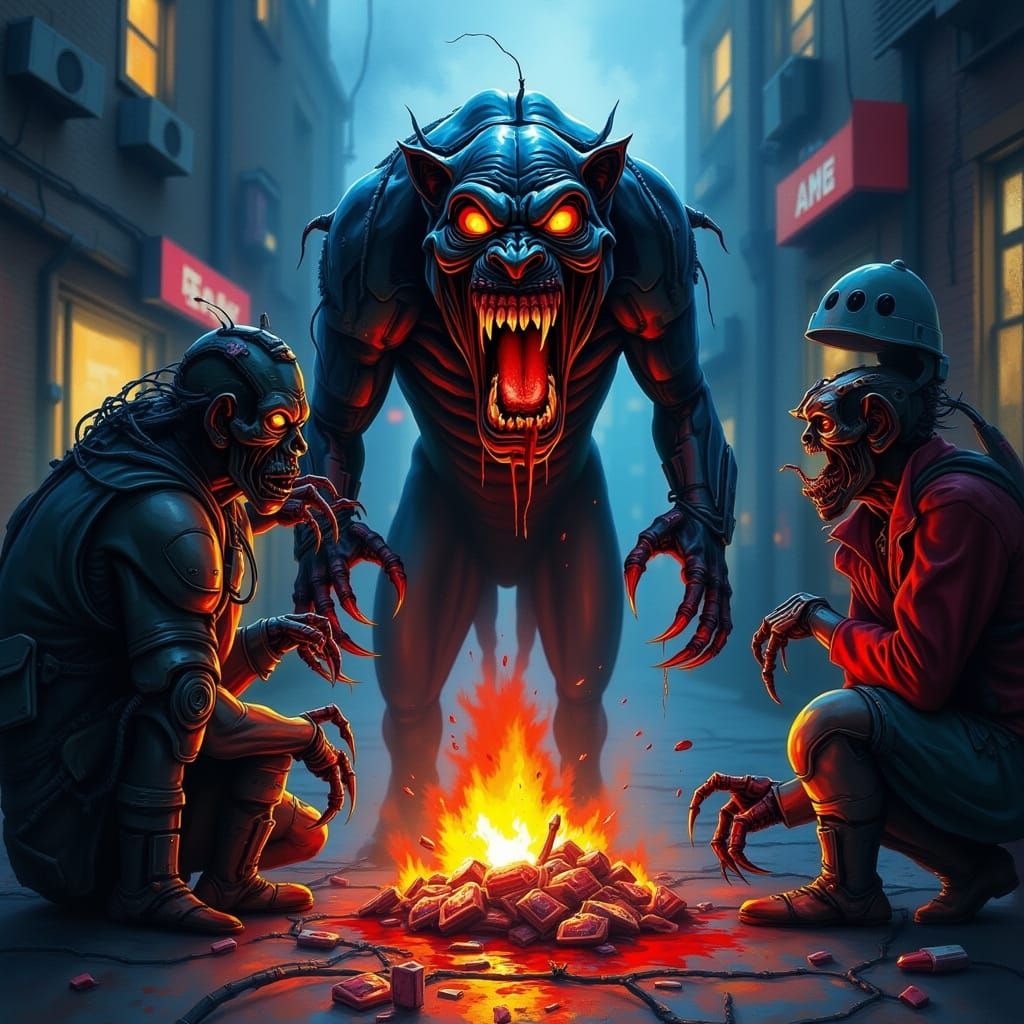 <lora:Techno Zombies v2:1.0>