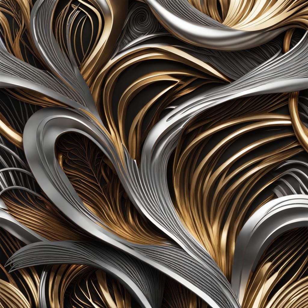 Epic Metal Chestnut Forest Sculpture Art