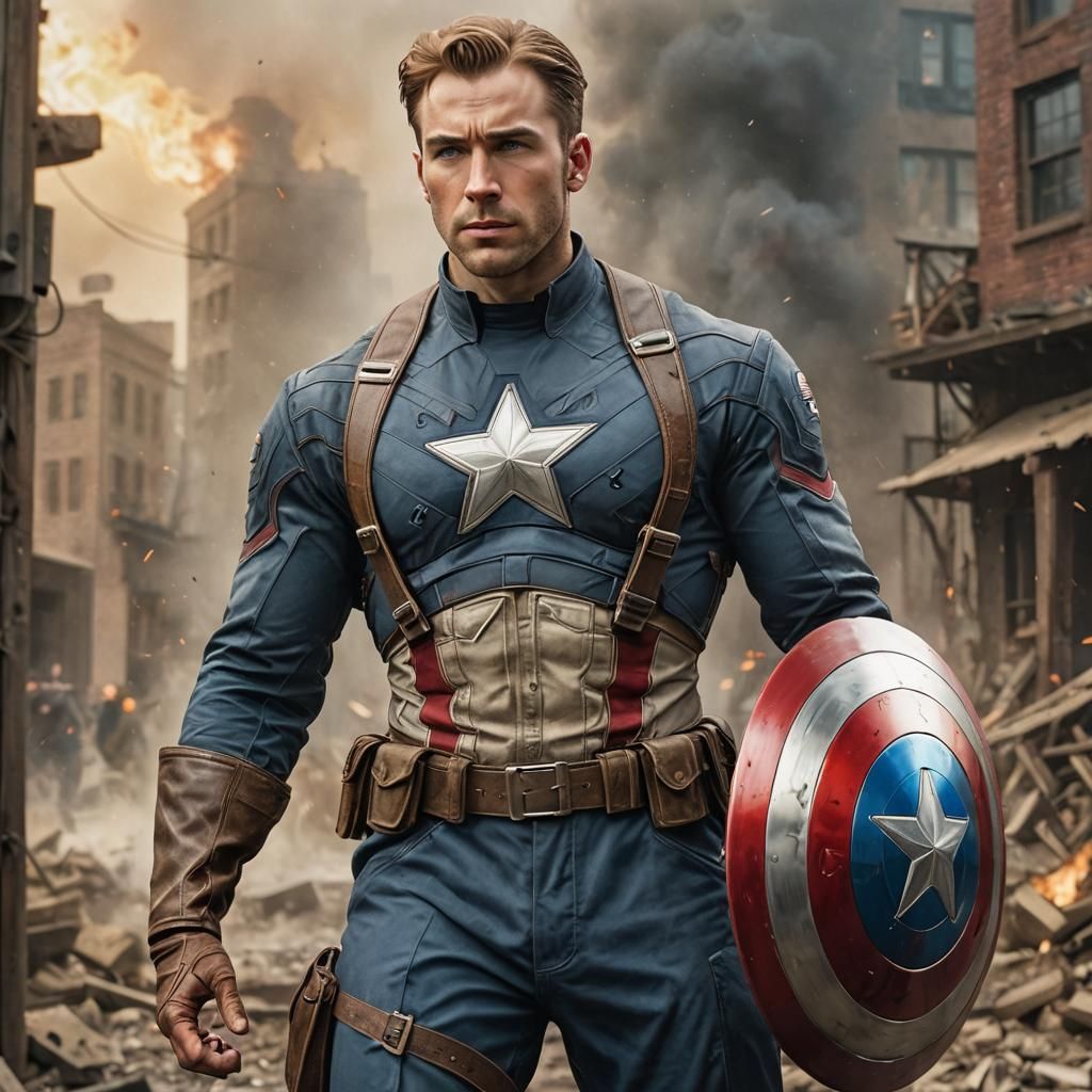 Steve Rogers, AKA Captain America, the avenging hero of WW2