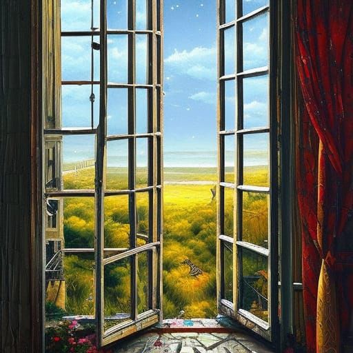 Nightmare and Dream: Maximalist Acrylic Art