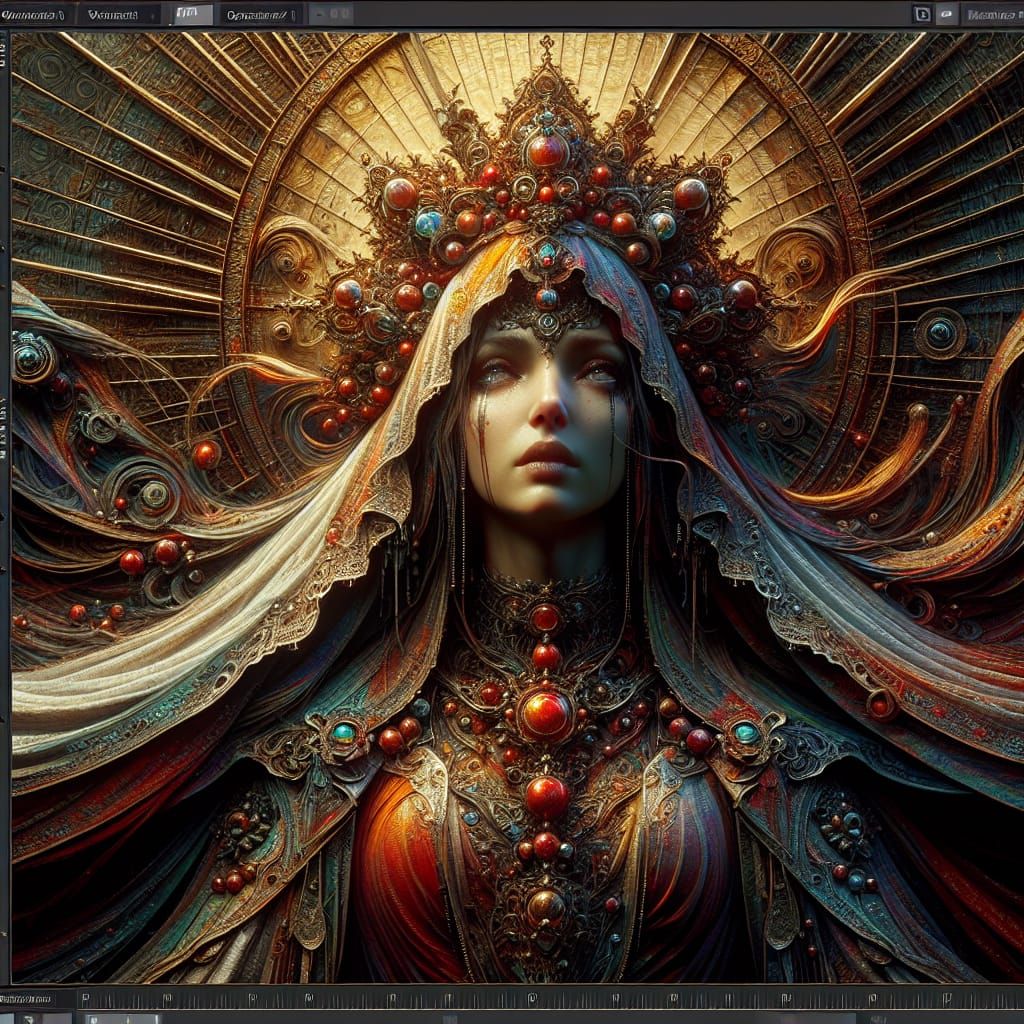 Our Lady of Tears: Religious Fantasy Concept Art