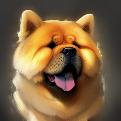 Chow Chow With Chubby Cheeks