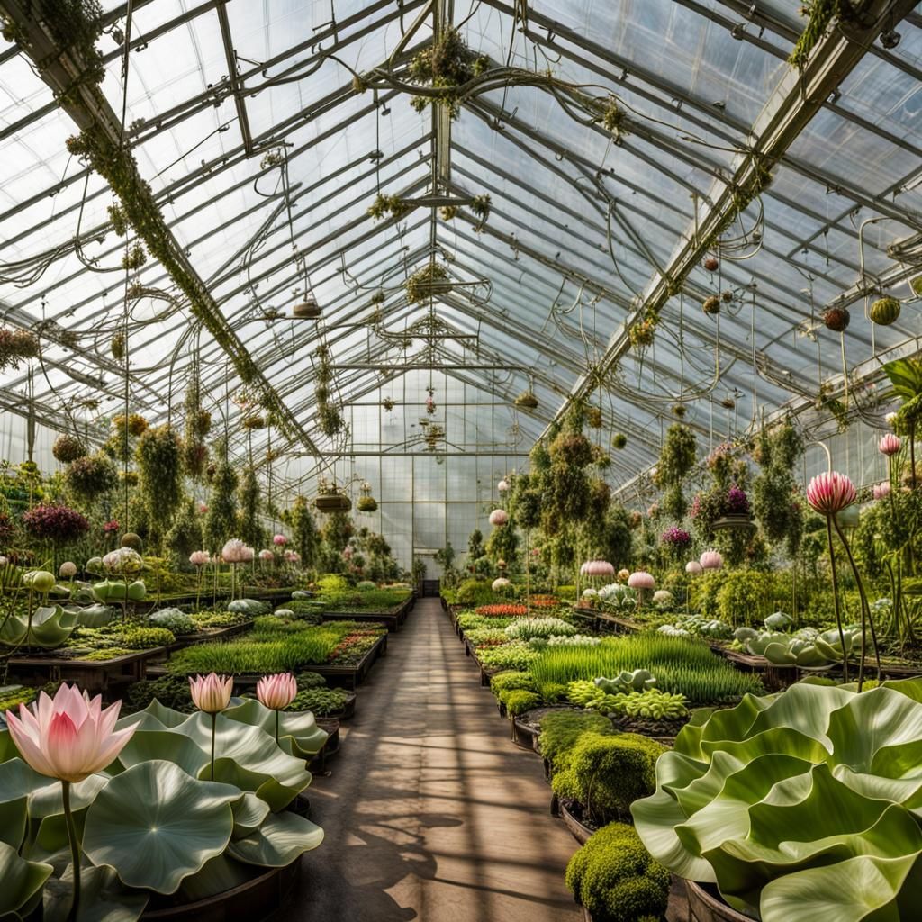 Hanging Bulbous Greenhouses Botanical Garden