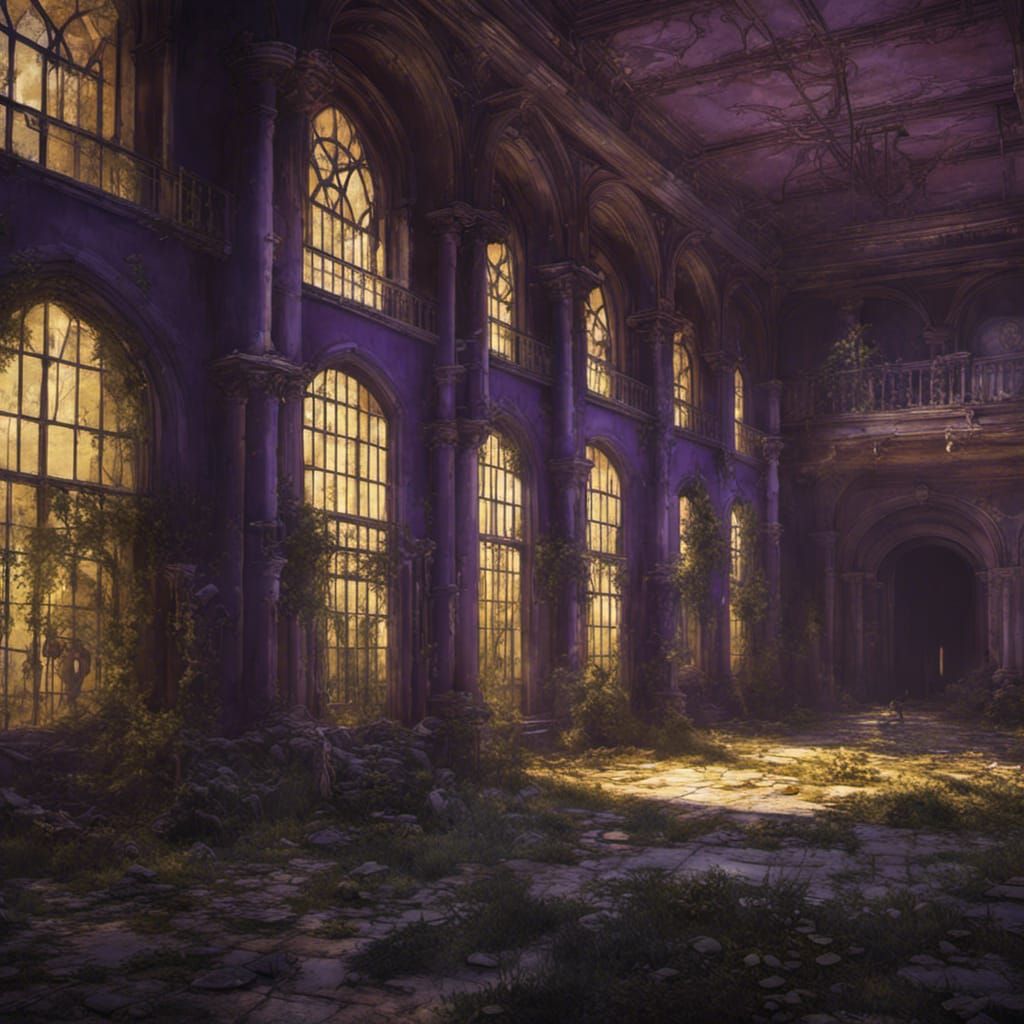 Abandoned Asylum in Dark Fantasy Style