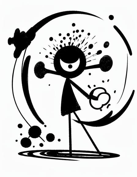 Stick Figure Doodles Himself in the Universe