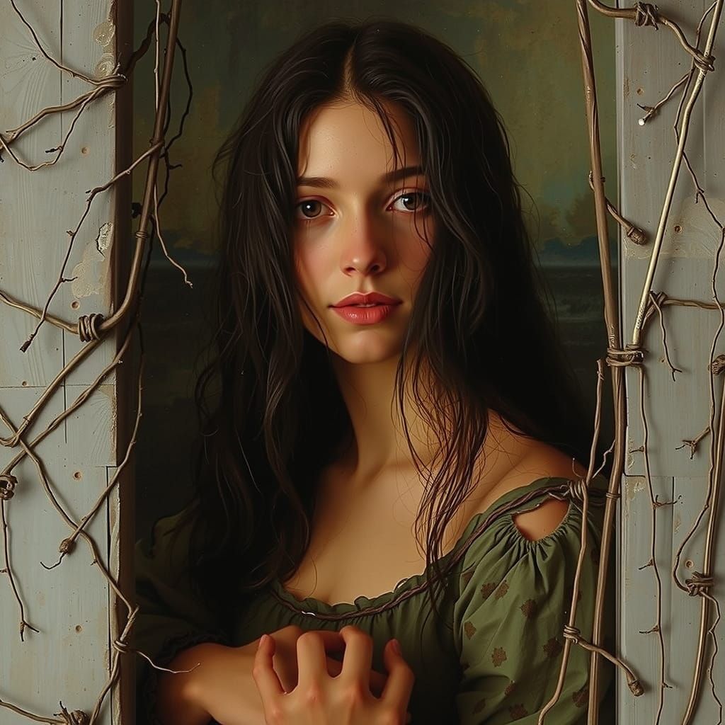 Ethereal Italian Beauty Amidst Ancient Columns