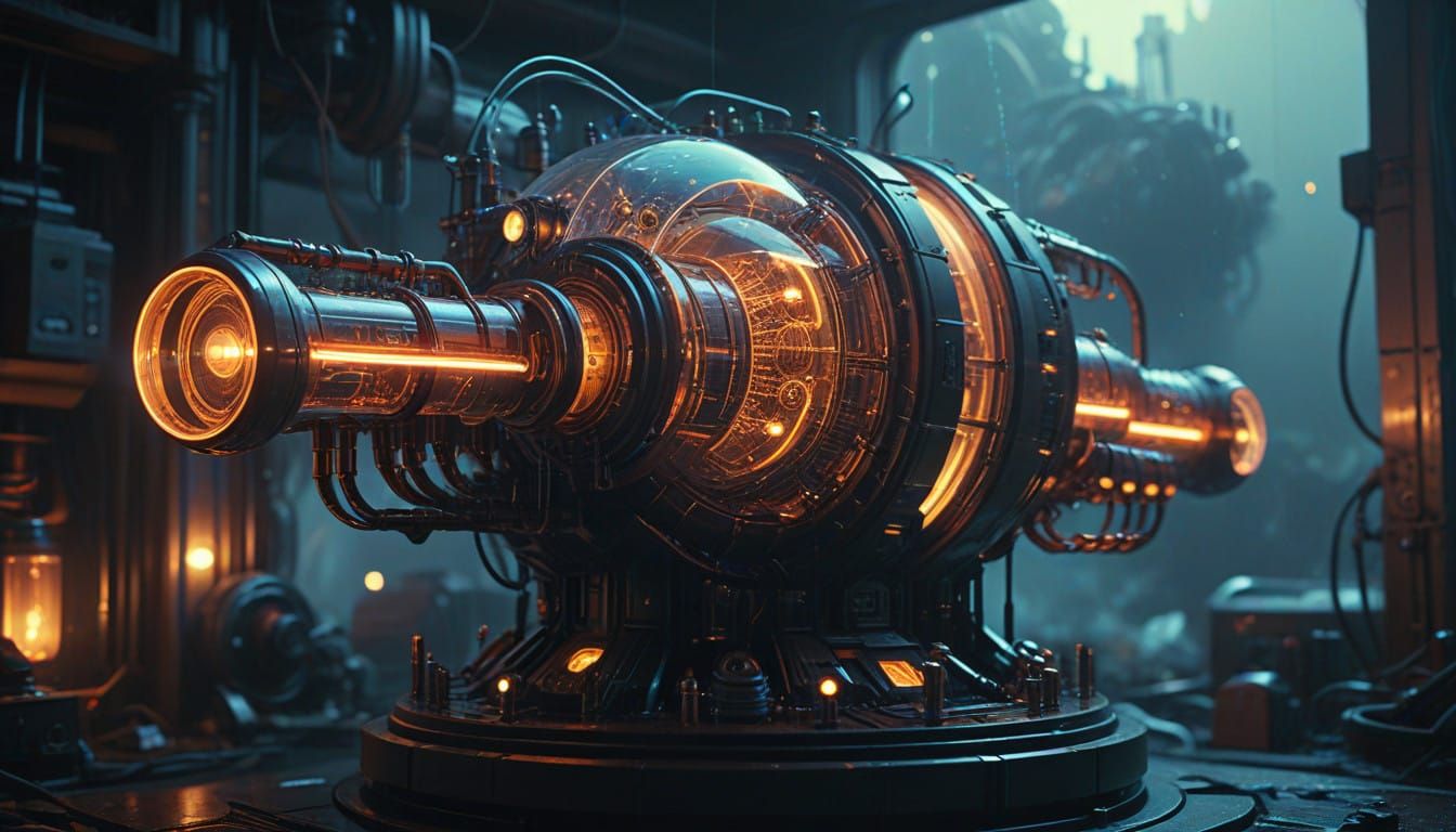 Archibald Herrington's patented wibble generator. External v...